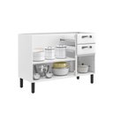 Ver imagem 5 de Balcão Cozinha em Aço 3 Portas e 2 Gavetas 120cm Sem Tampo New Premium Itatiaia 