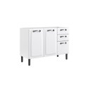 Ver imagem 6 de Balcão Cozinha em Aço 3 Portas e 2 Gavetas 120cm sem Tampo New Premium Itatiaia