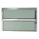 Ver imagem 1 de Janela Basculante de Alumínio 40x100cm com Vidro Boreal Anodizado Master Brimak