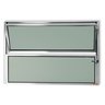 Janela Basculante de Alumínio 40x100cm com Vidro Boreal Anodizado Master Brimak - 1