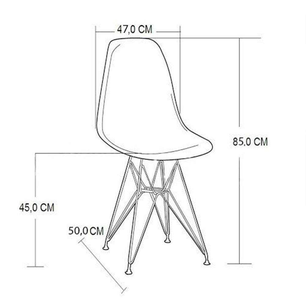 Mesa Industrial Base Ferro Preto Tampo 137X90 Branco 4 Cadeiras Ferro Preto Assento Preto Branco - 3