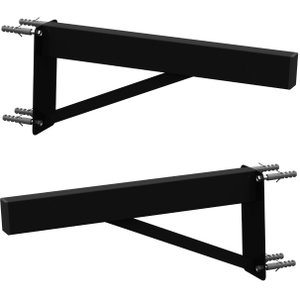 2 Suportes Pia Parafusar Bancada Aparador 30 Cm Preto