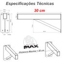 Ver imagem 3 de 2 Suportes Pia Parafusar Bancada Aparador 30 Cm Preto