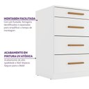 Ver imagem 7 de Conjunto Berço Evolutivo e Cômoda 4 Gavetas e 2 Portas Casulo Casatema MadeiraOriginals Branco