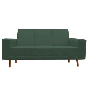Sofá 3 Lugares Arezzo Suede Verde