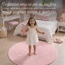 Ver imagem 2 de Tapete Milano Soft Rosa Bebê Infantil Menina:1,00 Redondo