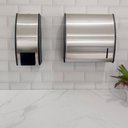 Ver imagem 3 de Kit 6 Porta para Sabonete Espuma de Parede Brinox Inox 800ml Acabamento Escovado