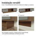 Ver imagem 6 de Rack para Tv até 80 Polegadas 218 Cm 2 Portas Rustic/cinza Agata Madesa