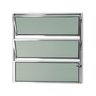 Janela Basculante de Alumínio 60x60cm com Vidro Boreal Anodizado Master Brimak - 1