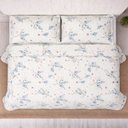 Ver imagem 5 de Kit Cobre Leito Evolution Casal Estampado Floral Dupla Face Colcha 3 Peças Lila