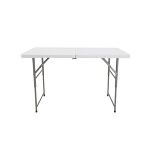 Mesa Dobrável 122Cm 4 Lugares Portatil Polietileno Cusco 