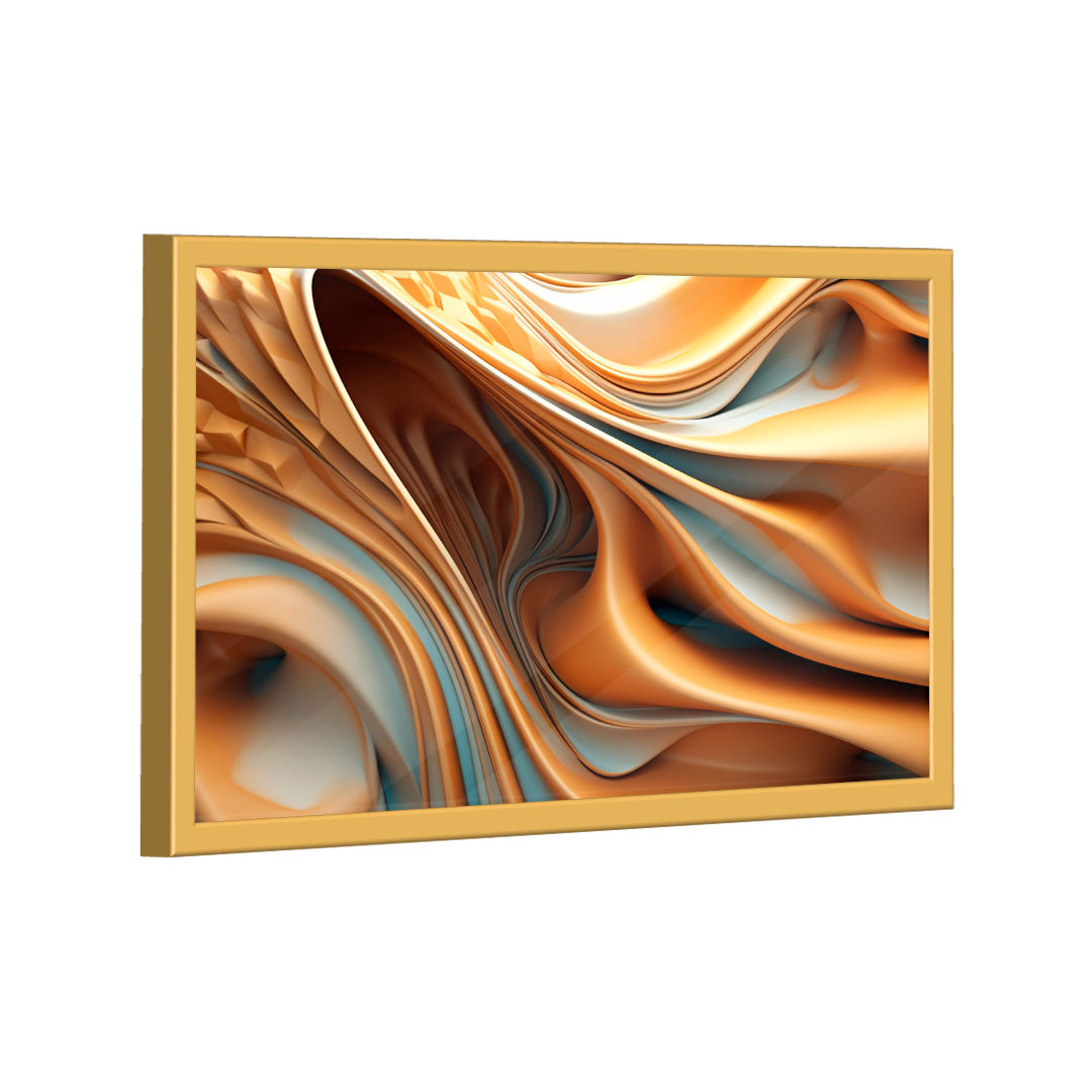 Quadro Decorativo Abstrato 3d Curvas - 6