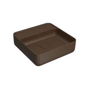 Cuba de Apoio Deca 40x40 L.11040.m.22 Quadrada com Mesa Marrom Fosco