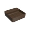 Cuba de Apoio Deca 40x40 L.11040.m.22 Quadrada com Mesa Marrom Fosco - 1