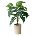 Ver imagem 3 de 1 Planta Artificial Filodendro Premium 55cm Toque Real Verde Permanente para Decoração