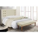 Ver imagem 2 de Cabeceira Cama Box Solteiro 90cm e Recamier Gênova Veludo S04 - D’Rossi