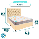 Ver imagem 3 de Kit Cabeceira + Cama Box + Colchão Casal D20 D20 Inducol