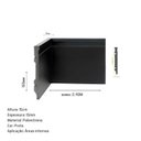 Ver imagem 3 de Rodapé de Poliestireno 15cm x 15mm Metro Linear Barra 240cm Preto Graddus
