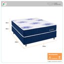 Ver imagem 4 de Cama Box Queen + Colchão Espuma D28 Topazio The Gold 158x198x60cm