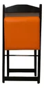 Ver imagem 3 de Conjunto de Mesa Bar 120x70 com 6 Cadeiras Dobrável Estofado Laranja
