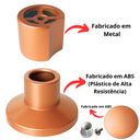 Ver mais imagens de Acabamento Abs Volante C-40 para Registro Base Docol Rosê