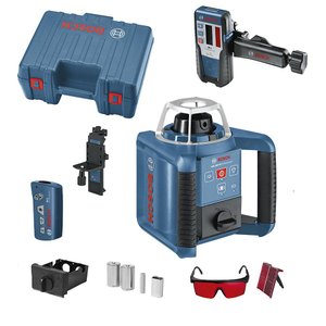 Nível a Laser Rotativo Grl 300hv com Receptor e Suporte Bosch