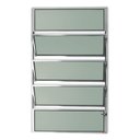 Ver imagem 1 de Janela Basculante de Alumínio 100x40cm com Vidro Boreal Anodizado Master Brimak