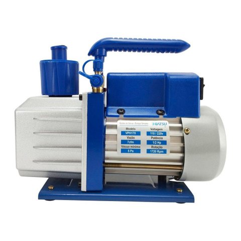 Bomba de Vácuo 7 Cfm - Estagio Simples Bivolt Hiatsu Vph170 Único