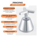 Ver imagem 5 de Acabamento C15 1/2", 3/4" e 1" Sp Meber Metais Cinza/Cromado