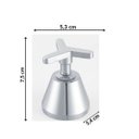 Ver imagem 3 de Acabamento C15 1/2", 3/4" e 1" Sp Meber Metais Cinza/Cromado