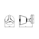Ver imagem 4 de Acabamento C15 1/2", 3/4" e 1" Sp Meber Metais Cinza/Cromado
