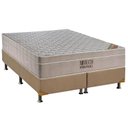 Ver imagem 1 de Cama Box Queen: Colchão Molas Ortobom SuperPocket Fort Airtech Spring + Base CRC Suede Clean(158x198