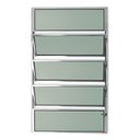 Ver imagem 1 de Janela Basculante de Alumínio 100x80cm com Vidro Boreal Anodizado Master Brimak Brilhante
