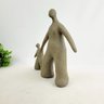 Escultura Cinza Figura Decorativa 25x27x4cm Poliresina - 4