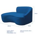 Ver imagem 5 de Kit Divã Recamier Orgânico Marrocos 200cm Lado Esquerdo e 2 Poltronas Amore Linho