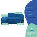Ver imagem 6 de Kit Divã Recamier Orgânico Marrocos 200cm Lado Esquerdo e 2 Poltronas Amore Linho