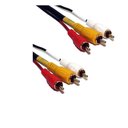 Ver imagem 1 de Cabo 3 Rca + 3 Rca Gold C/ Coaxial 10m