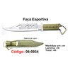 Faca Esportiva Com Bainha Modelo Caça Pesca Etc 06-0934 Importada - 2