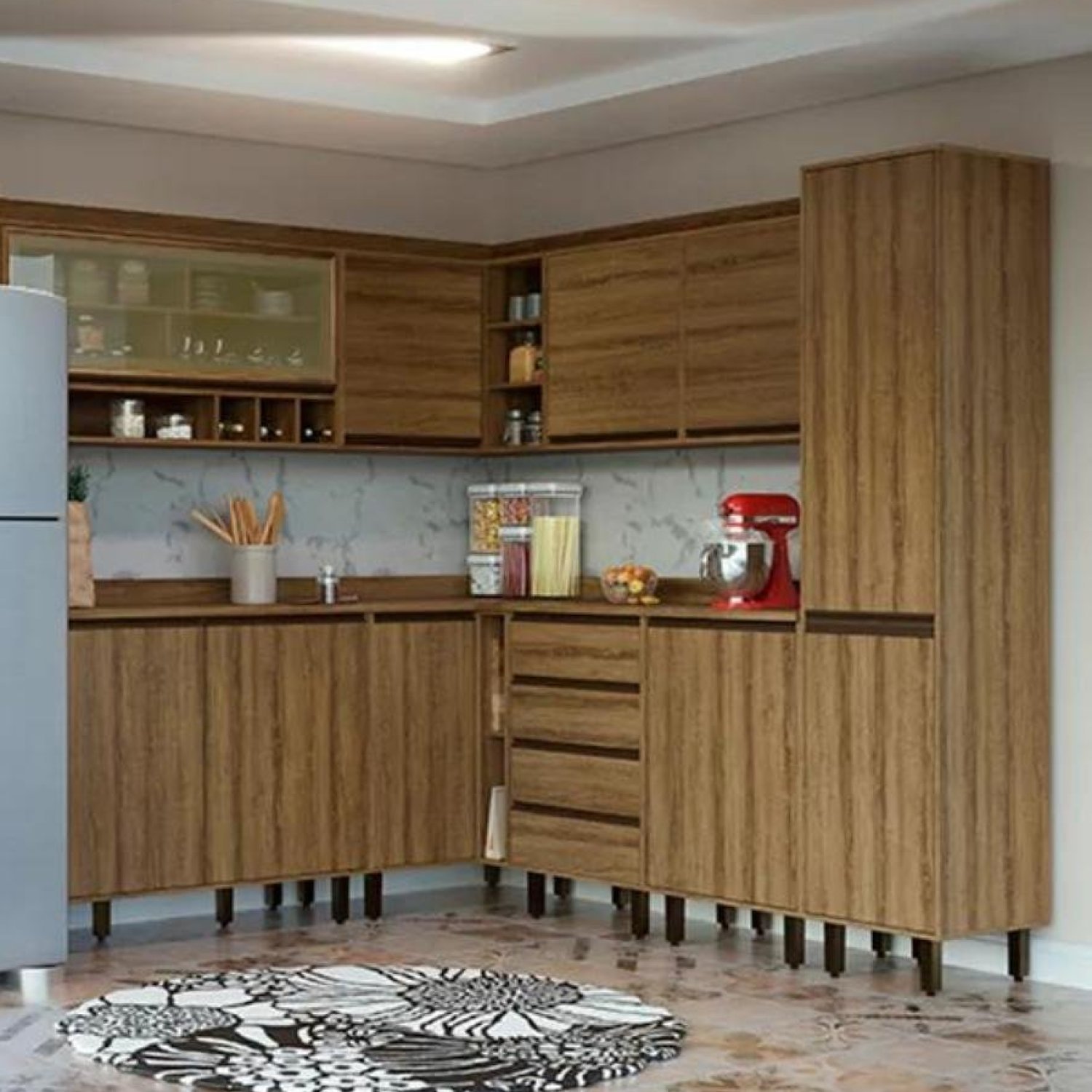 Armário para Cozinha 1 Porta Confort Batrol Móveis - 3
