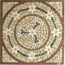 Ver imagem 1 de Mandala Mosaico Floral Rosone Venezia Quadrado 90cm