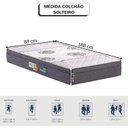 Ver imagem 2 de Colchão Solteiro Espuma 88cm X 188cm X 17cm TNA Decor