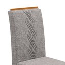 Ver imagem 4 de Conjunto Kit com 6 Cadeiras Estofadas para Sala de Jantar Yasmin MDF Freijó Linho Neblina DJ Móveis