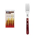 Ver imagem 3 de Conjunto Garfos Jumbo Churrasco Tramontina Aço Inox Cabo Vermelho Polywood 4 Peças Tramontina