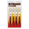 Conjunto Garfos Jumbo Churrasco Tramontina Aço Inox Cabo Vermelho Polywood 4 Peças Tramontina - 6