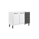 Ver imagem 6 de Balcão Cozinha em Aço 3 Portas e 2 Gavetas 120cm sem Tampo New Premium Itatiaia