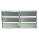 Ver imagem 1 de Janela Basculante de Alumínio 60x200cm 2 Seções com Vidro Boreal Plus Brimak