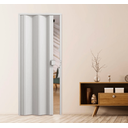 Ver imagem 4 de Porta Pvc Sanfonada de Correr Branco C/ Trinco Moderno - 210cm - 60cm
