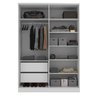 Guarda Roupa Solteiro 4 Portas 2 Gavetas Olivia Espresso Móveis - 2