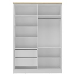 Guarda Roupa Solteiro 4 Portas 2 Gavetas Olivia Espresso Móveis - 6