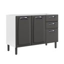 Ver imagem 7 de Balcão Cozinha em Aço 3 Portas e 2 Gavetas 120cm sem Tampo New Premium Itatiaia